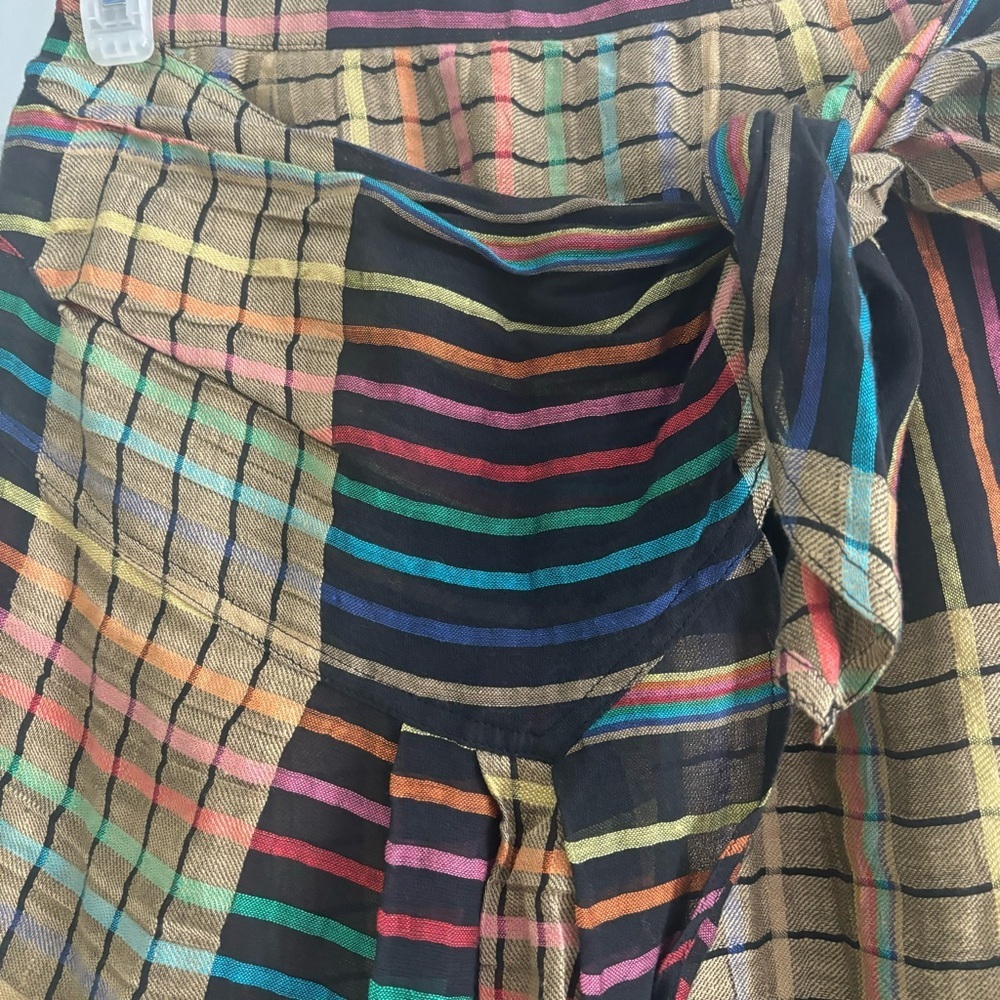 ❤️2/$15 or 3/$21❤️ Voice International Gauzy Faux Wraparound Skirt, Size XXS - Picture 7 of 10